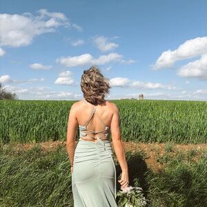 Windsor Mint Backless Dress